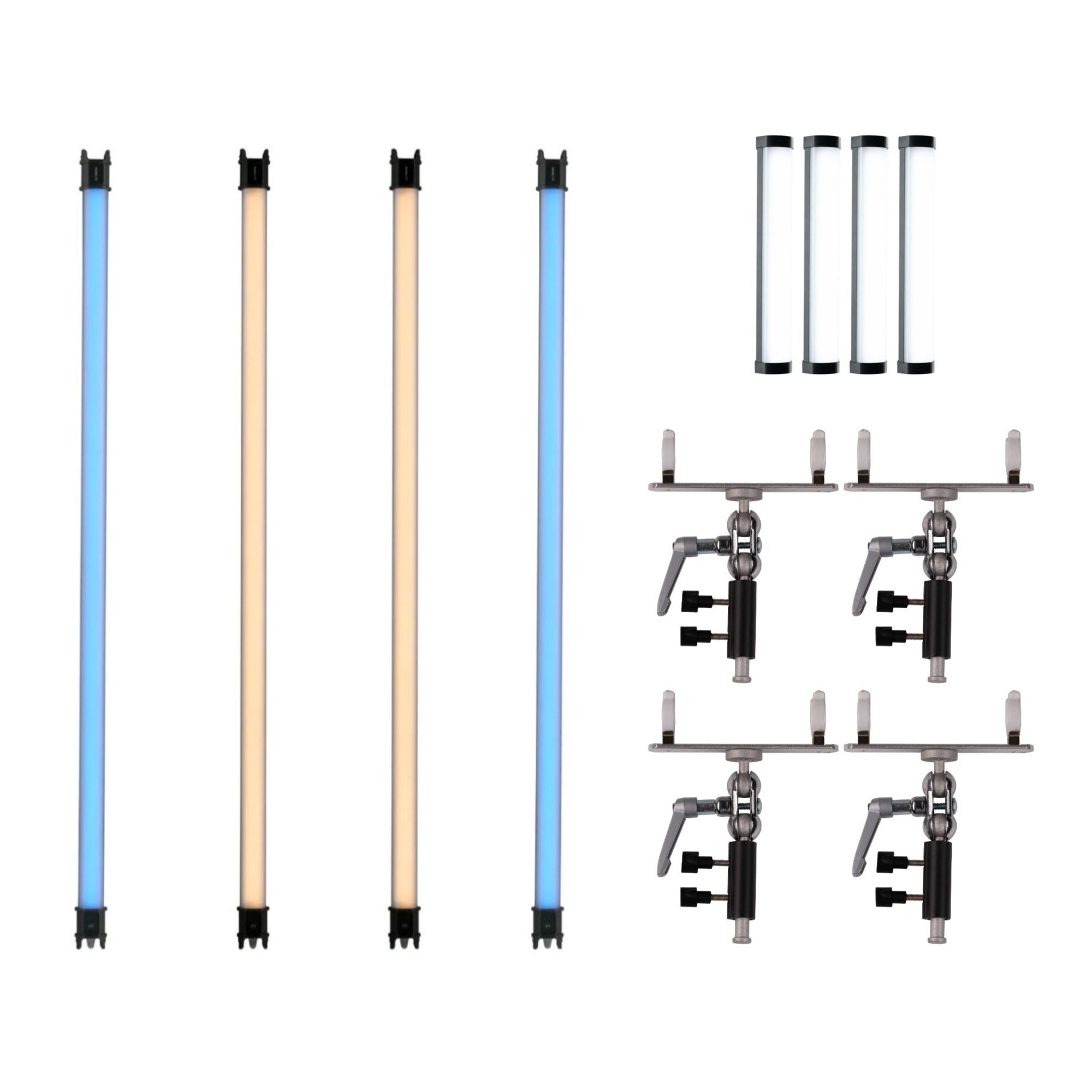 Nanlite PavoTube II 30C 4' LED Tube 4 Light Kit Bundle