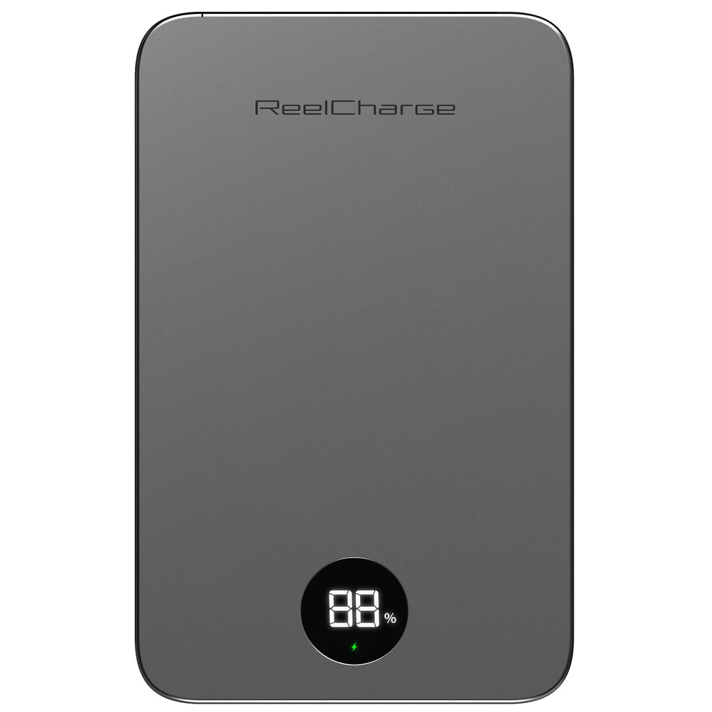 ReelCharge ReelSafe 5,000 mAh Qi2 Power Bank (Gray)