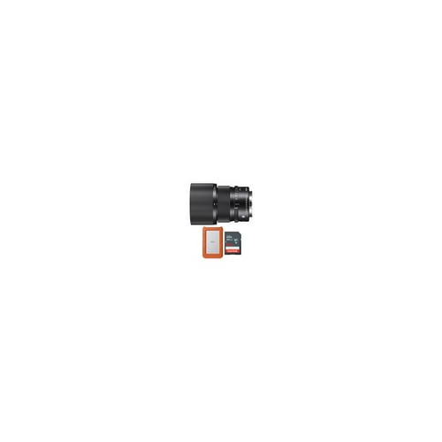 Sigma 90mm F2.8 DG DN Contemporary Lens for Sony E-Mount with 1 TB Hard Drive and Memory Card