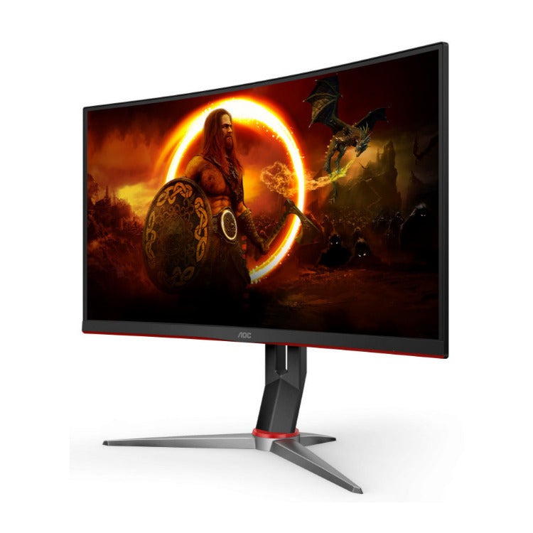 AOC C32G2 31.5" Curved Gaming Monitor, Full HD, 165Hz, 1ms, FreeSync (Certified Refurbished)