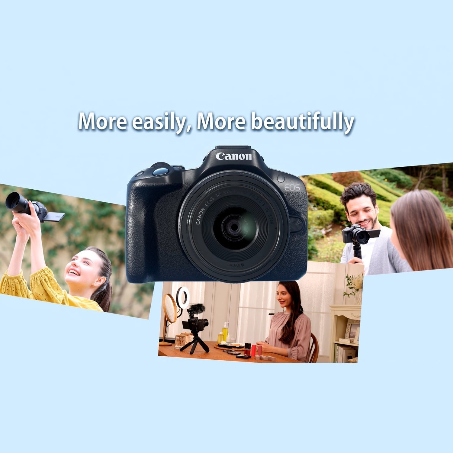 Canon EOS R50 Mirrorless Camera with 18-45mm Lens Bundle