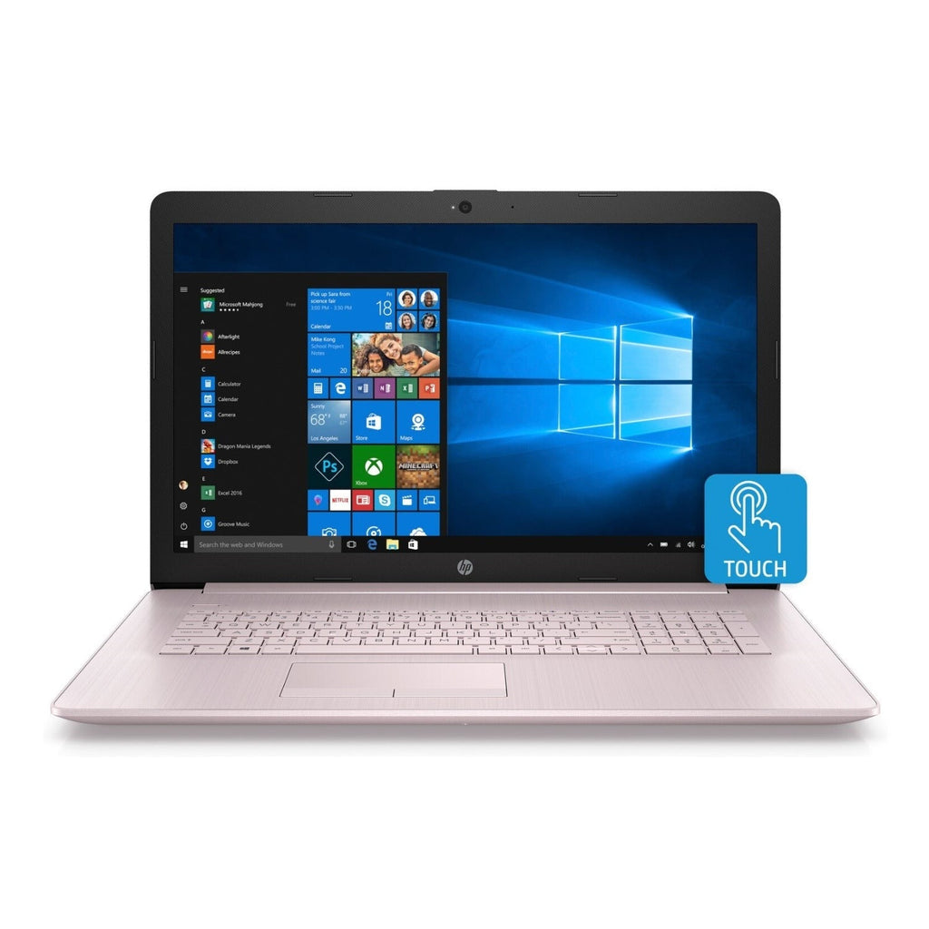 HP 17-CA0015 17.3" HD+ Touchscreen Laptop, AMD Ryzen 3 2300U, 8GB RAM, 1TB HDD (Tranquil Pink) (Certified Refurbished)