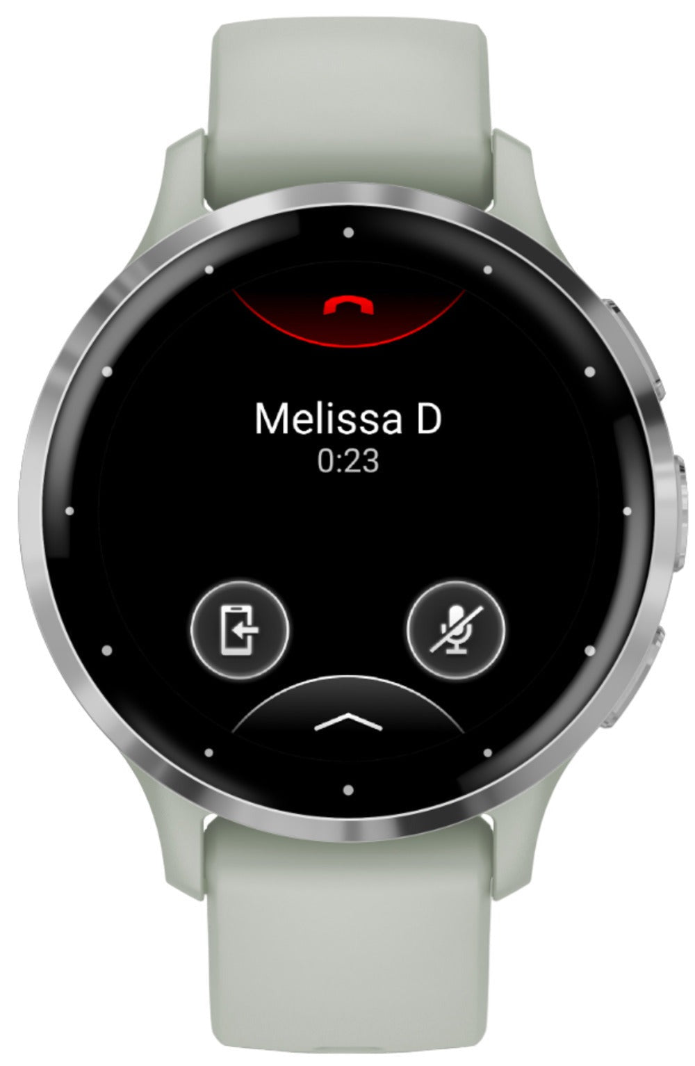 Garmin Venu 3S Silver Stainless Steel Bezel Smart Watch with 41mm Sage Gray Case and Silicone Band