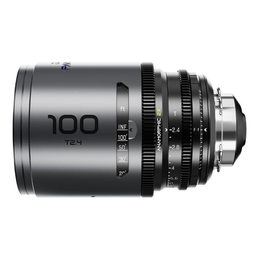 DZOFilm PAVO 100mm Anamorphic 2x T2.4 Blue Coating PL or EF Mount Lens (Space Gray-Black)