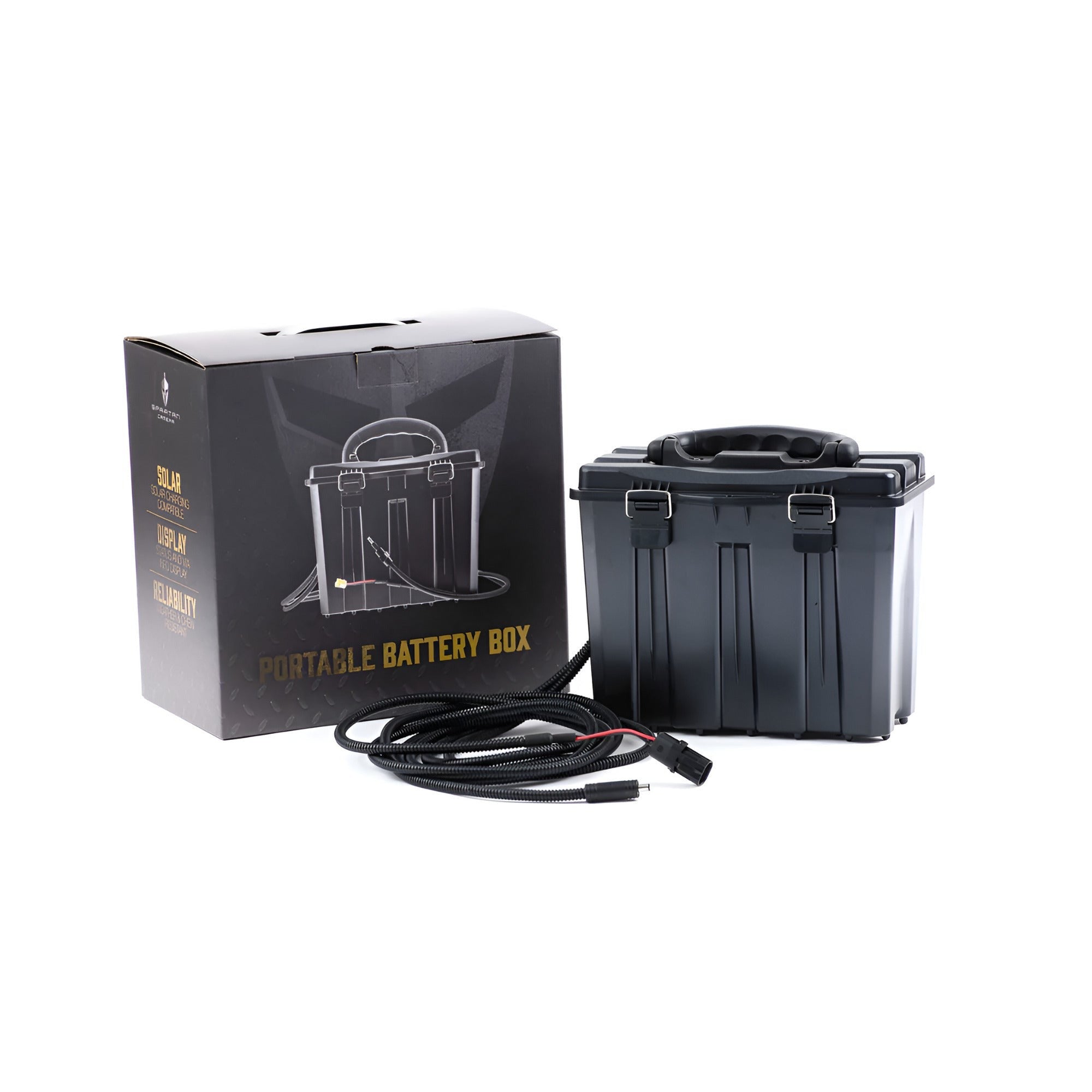 Spartan Corrosion-resistant 12V SLA Battery Box with Output/Solar Dual Cable