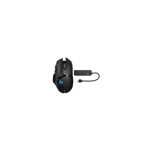 Logitech G502 Light Speed Wireless Gaming Mouse and Knox Gear 4-Port USB 3.0 Hub