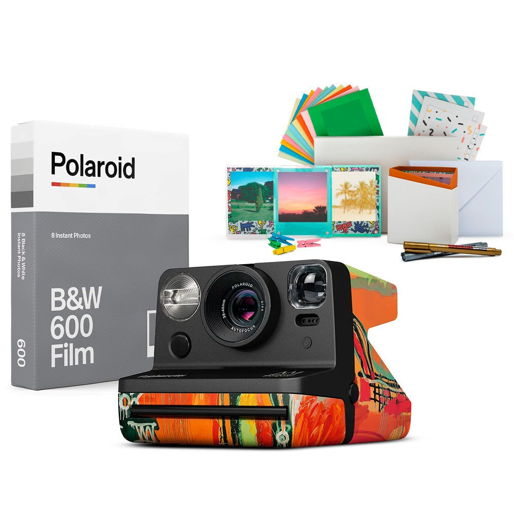 Polaroid Now Generation 2 I-Type Instant Camera with Autofocus 2-Lens (Basquiat Edition) Bundle