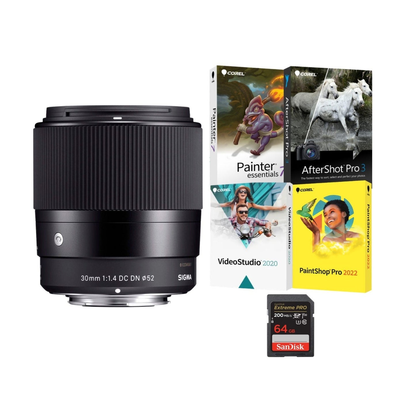 Sigma 30mm f/1.4 DC DN Contemporary Lens (L-Mount) Bundle