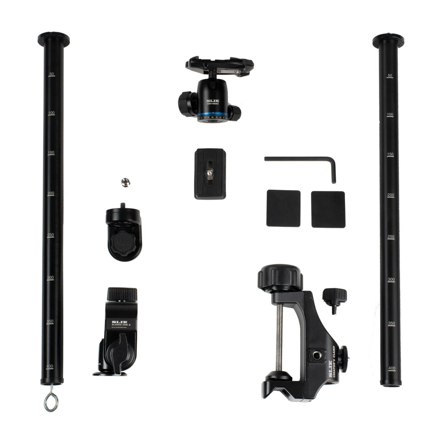Slik Creator's Studio Kit with Creators Clamp, Sliding Arm II, SBH-400AS Head