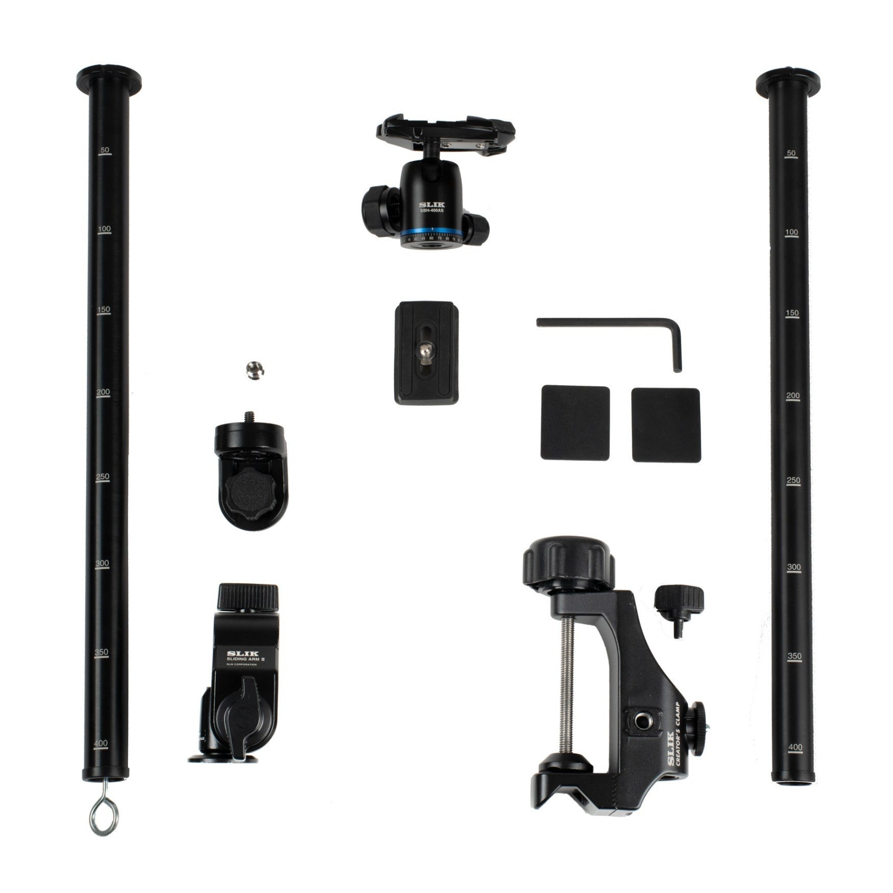 Slik Creator's Studio Kit with Creators Clamp, Sliding Arm II, SBH-400AS Head