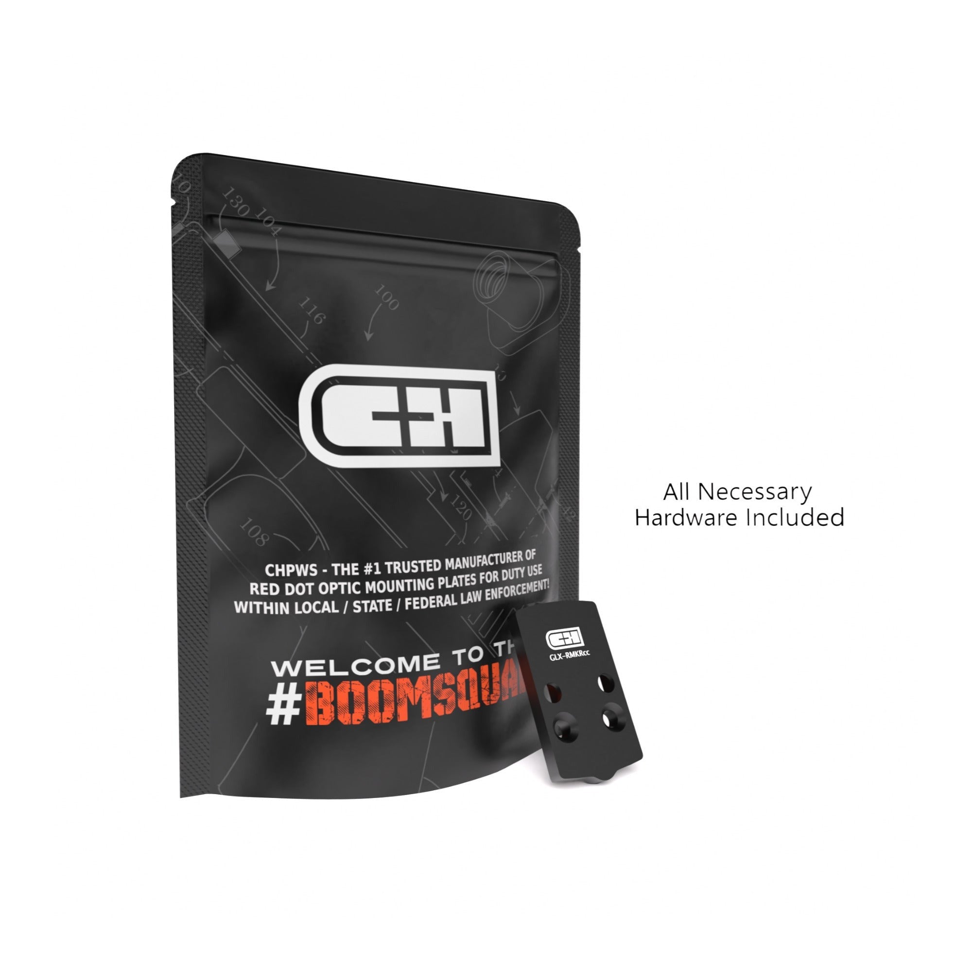 C+H V4 MIL/LEO Adapter Plate for Trijicon RMRcc Fits Glock 43X and 48 MOS