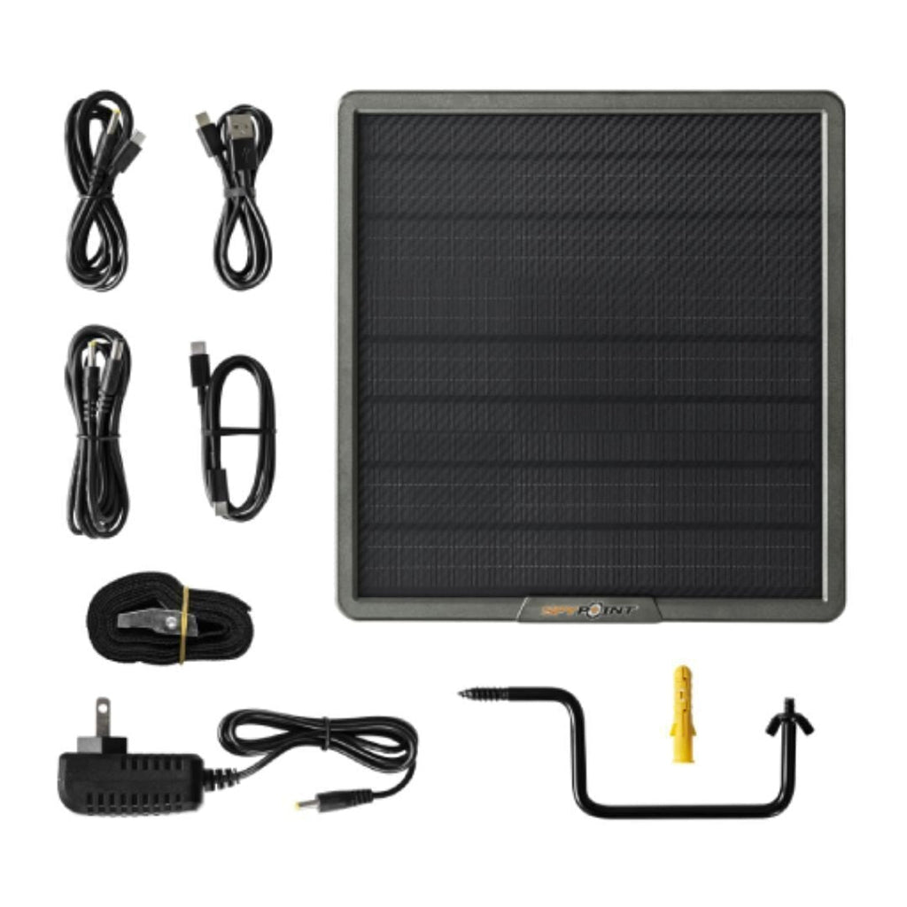 Spypoint 10W Solar Panel with Battery Pack, Memory Card and Card Reader Bundle