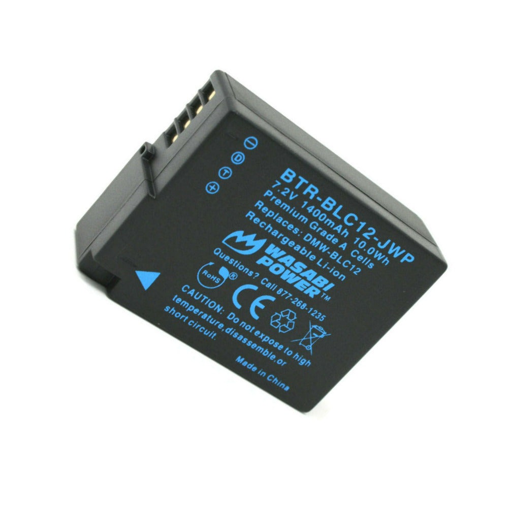 Wasabi Power Battery with Premium Grade A Cells for Panasonic DMW-BLC12 Battery
