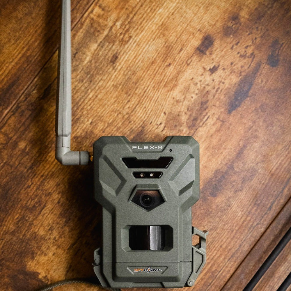 Spypoint FLEX-M Trail Camera, SPLB-10 Solar Panel with Accessories (10 Pack)