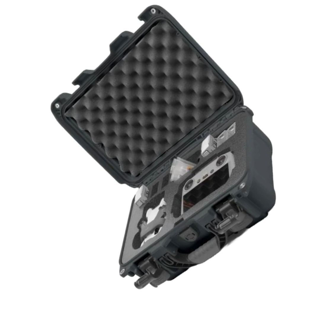 NANUK 915 Waterproof Protective Case for DJI Mini 4 Pro Fly More with PowerClaw Latching (Graphite)