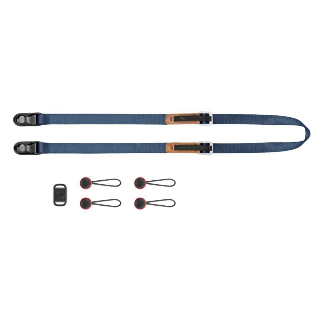 Peak Design Leash Camera Strap with New Adjusters and Anchor Mount for Cameras (Midnight Blue)