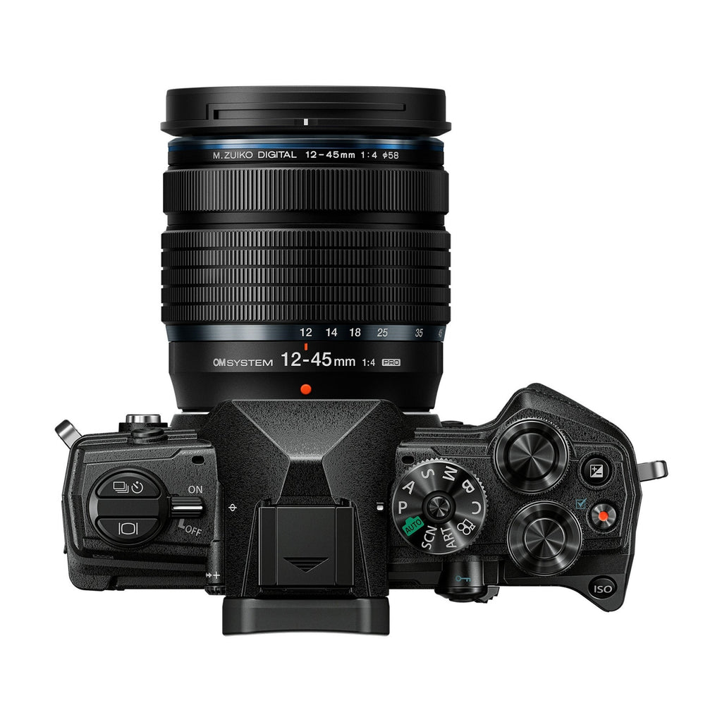 OM SYSTEM OM-5 Mirrorless Camera with 12-45mm Lens (Black)