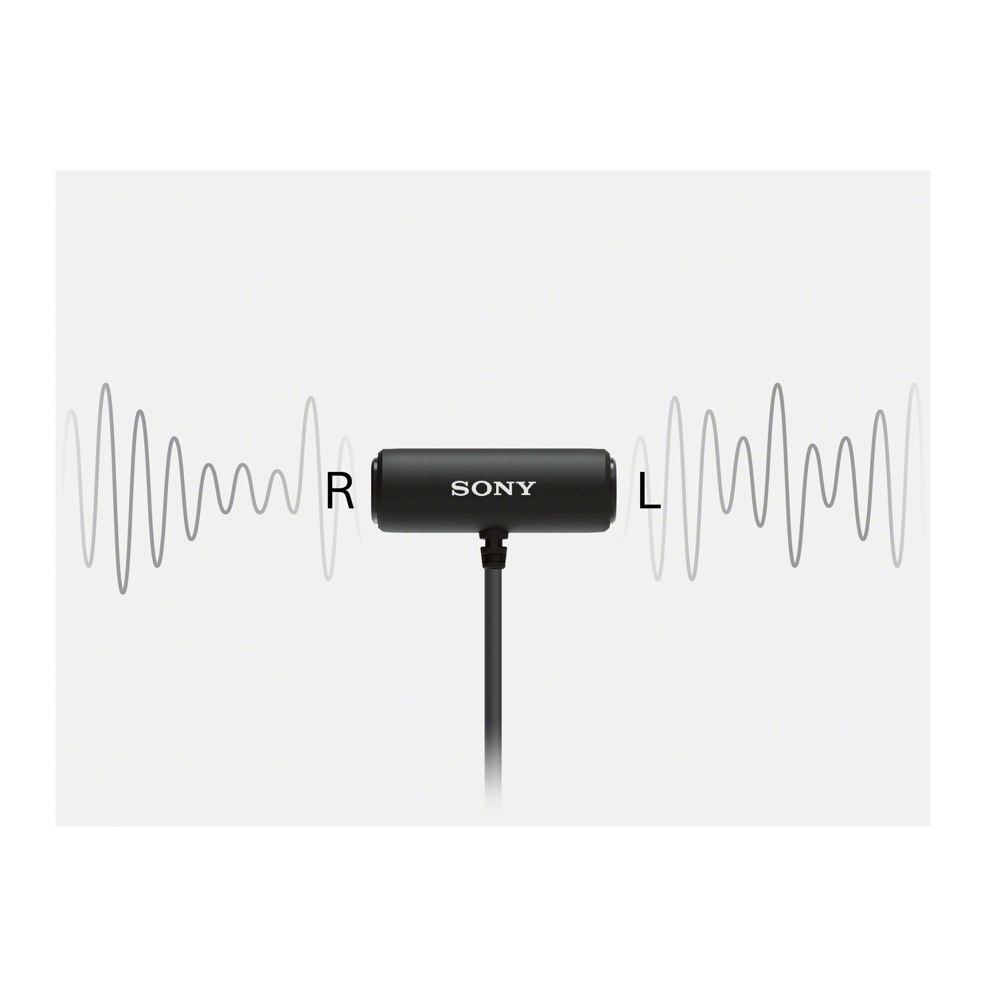Sony ECM-LV1 Compact Stereo Lavalier Microphone with Case
