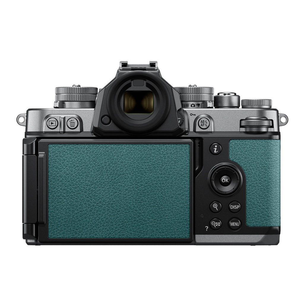 Nikon Zf Mirrorless Camera (Body Only) with 24.5MP FF BSI CMOS Sensor (Silver and Teal Blue)