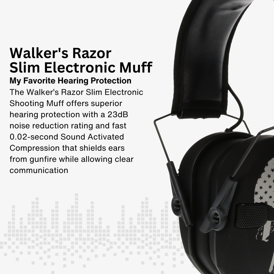 Walkers Razor Walkie Talkie Bundle with Ear Muffs and Accessories