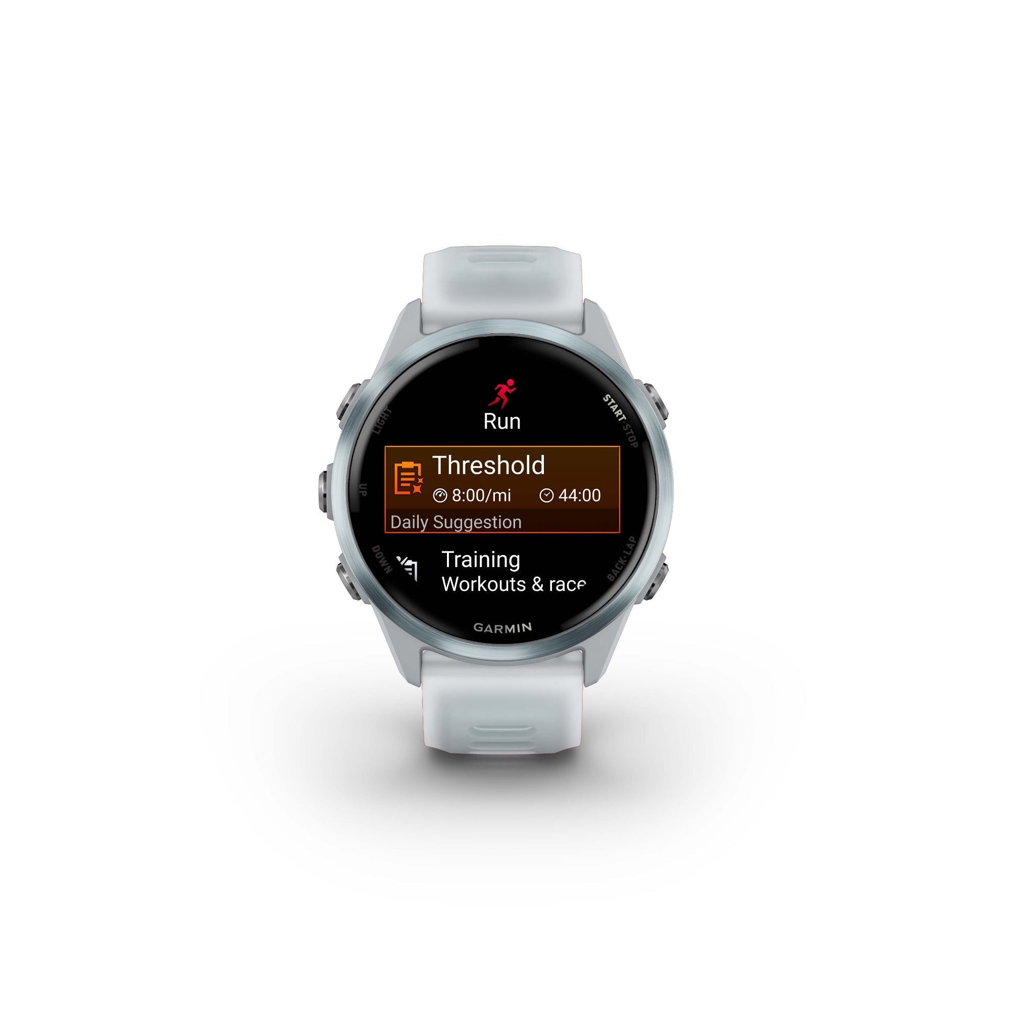 Garmin Forerunner 570 42mm (Cloud Blue/Whitestone) GPS Smartwatch with Earbuds