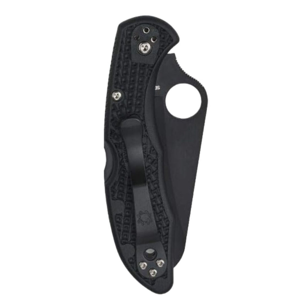 Spyderco Salt 2 Lightweight Knife with H-1 Corrosion Resistant Steel Blade and FRN Handle (Black)