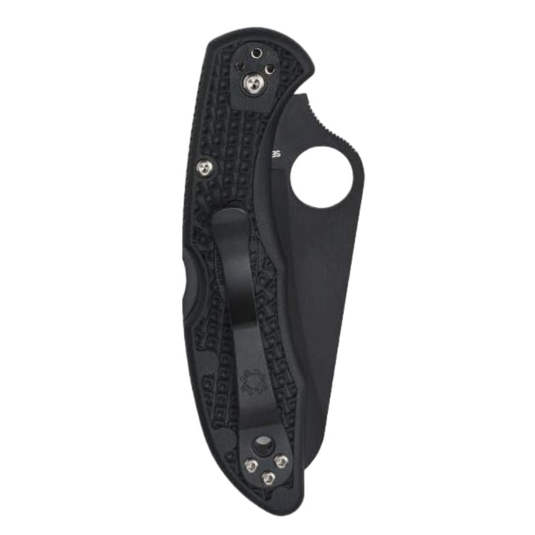 Spyderco Salt 2 Lightweight Knife with H-1 Corrosion Resistant Steel Blade and FRN Handle (Black)