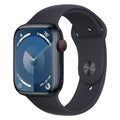 Apple Watch Series 9 GPS + Cellular Aluminum Case with Midnight Sport Band (Certified Refurbished)