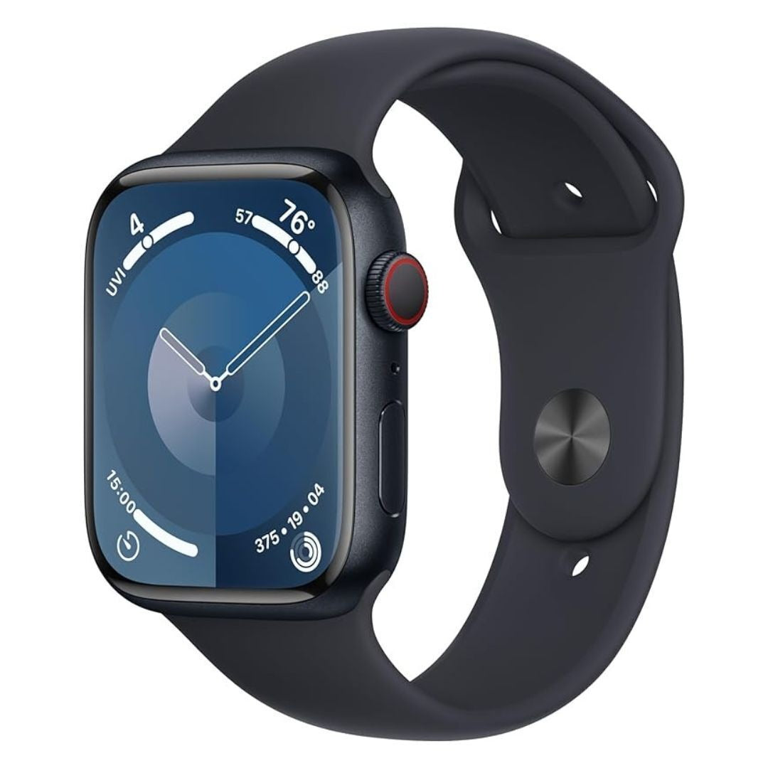 Apple Watch Series 9 GPS + Cellular Aluminum Case with Midnight Sport Band (Certified Refurbished)
