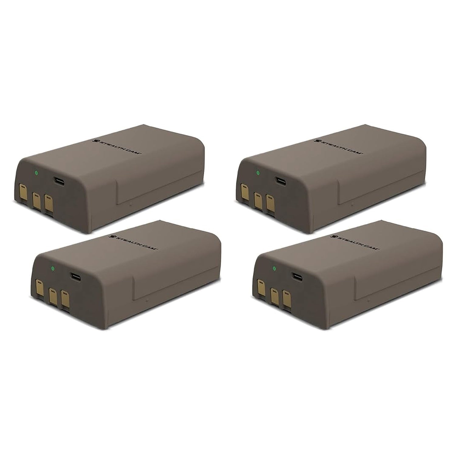 Stealth Cam FieldMax Max-Pak Lithium Battery Cartridge (4-Pack) with Memory Card Reader Bundle