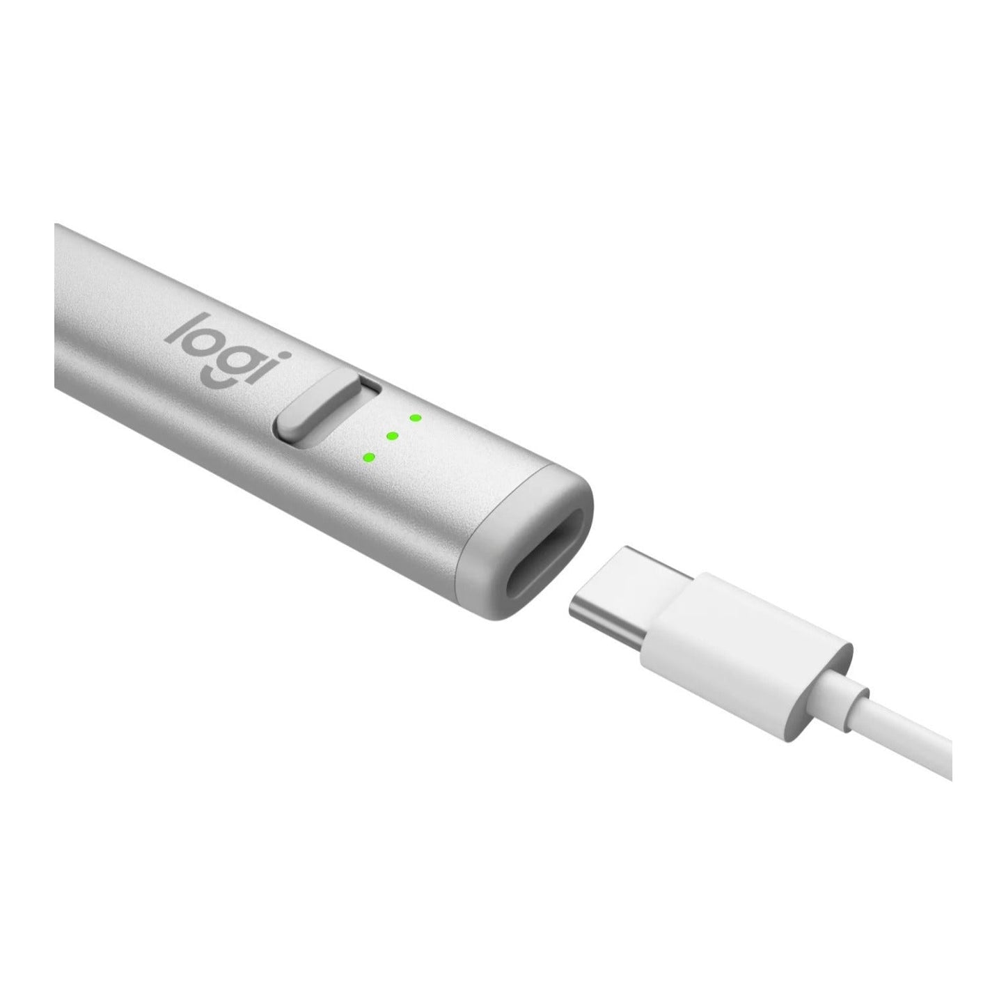 Logitech Crayon Digital Pencil for iPad 6-10 Generation with USB-C Port (Silver)