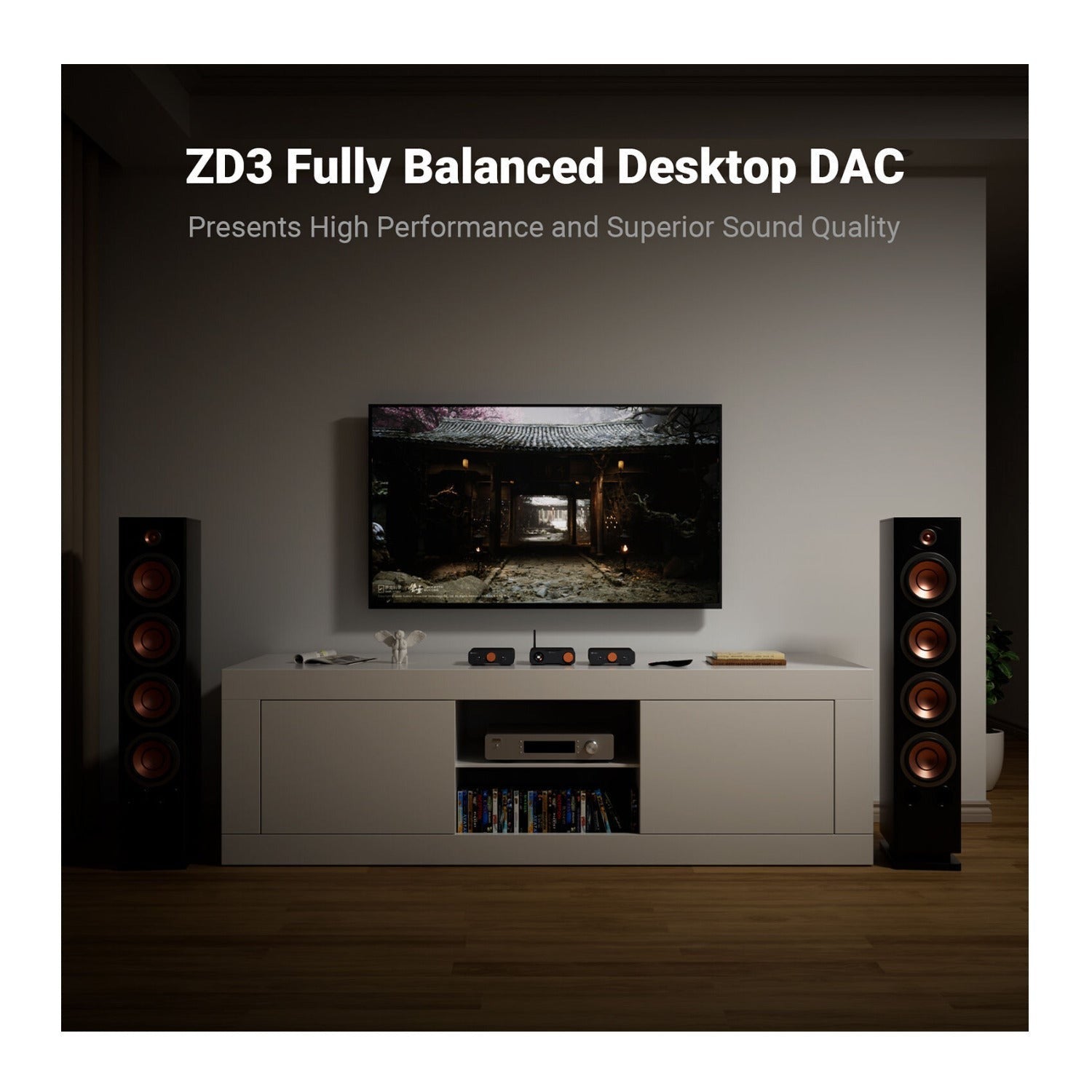 Fosi Audio ZD3 Fully Balanced Digital Desktop DAC Preamplifier