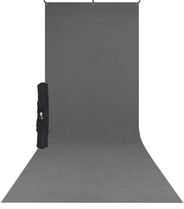 Westcott X-Drop Wrinkle-Resistant Sweep Backdrop Kit (Neutral Gray, 5 x 12 Feet)