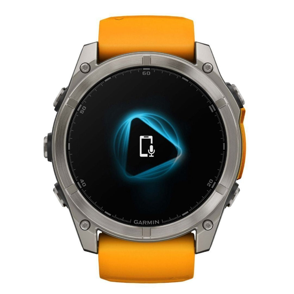 Garmin Fenix 8 AMOLED Sapphire 51mm Smartwatch (Spark Orange/Graphite) Bundle