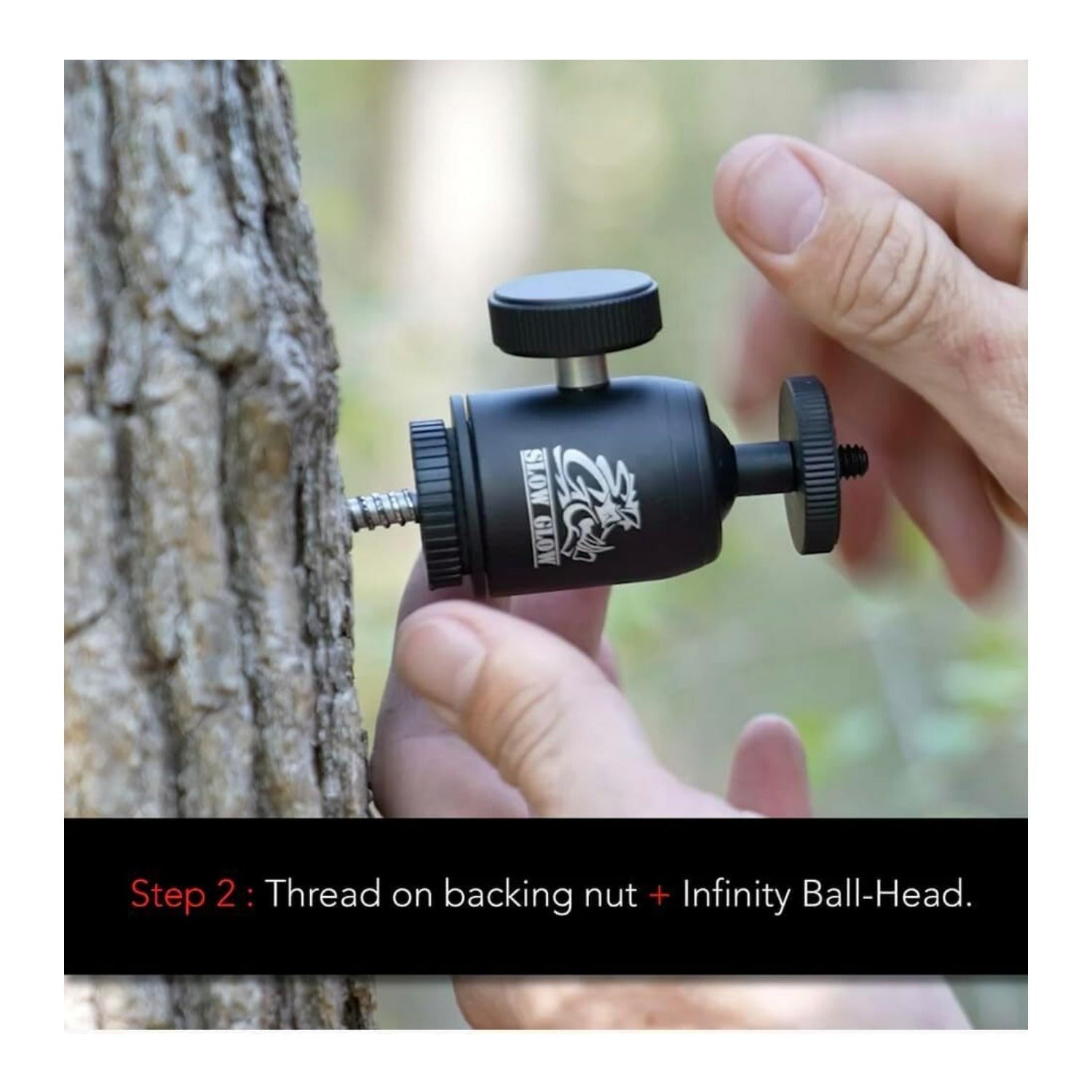 Slow Glow Maverick Infinity Camera Tree Mount with Adjustable Ball Head Bundle