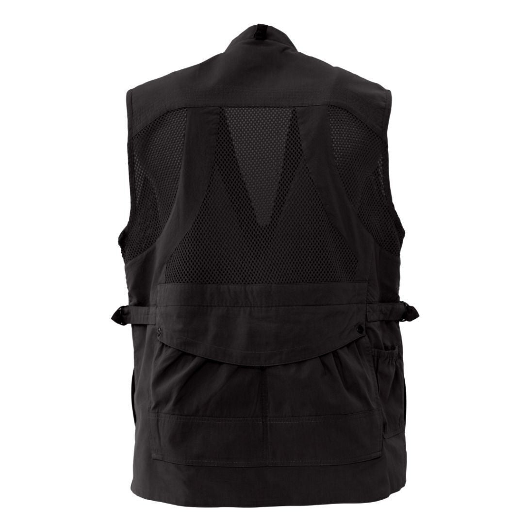 DOMKE PhoTOGS Vest with 100 Percent Cotton, 12 Pockets and Padded Collar (Black, Large Size)