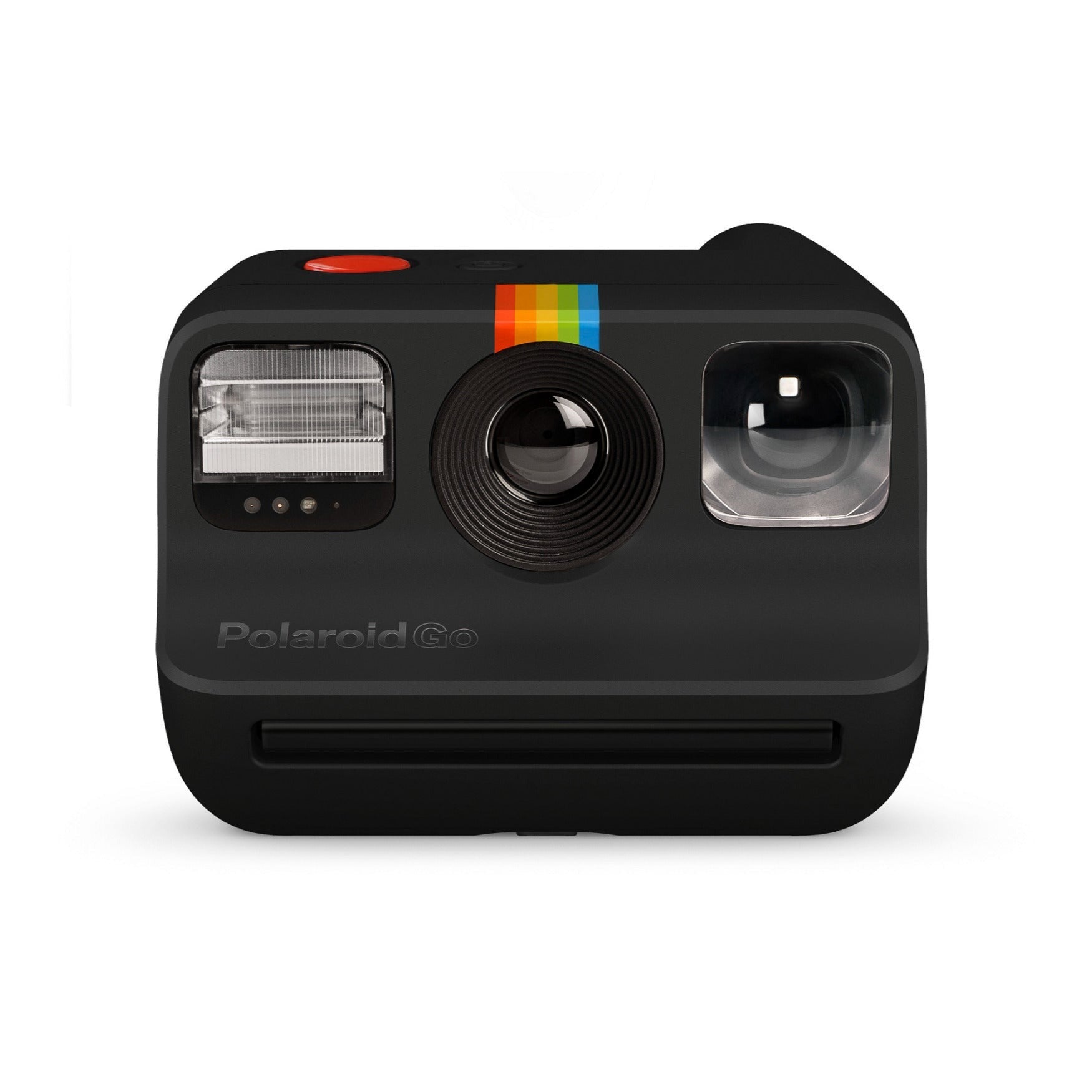 Polaroid Go Instant Camera (Black) with 5 Color Go Film Packs and PhotoBox