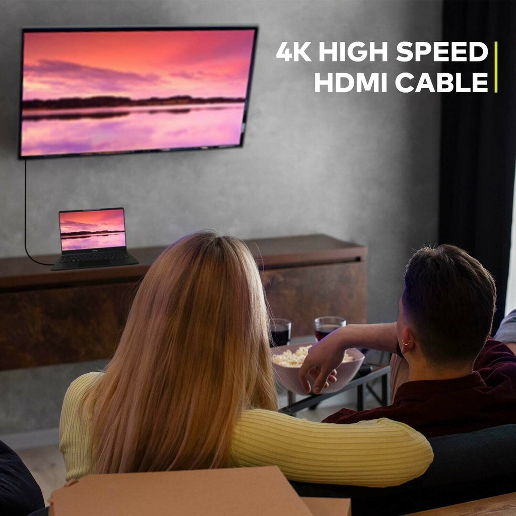 Knox Gear Nylon-Braided 4K Mini-HDMI to HDMI Cable (15 Feet)
