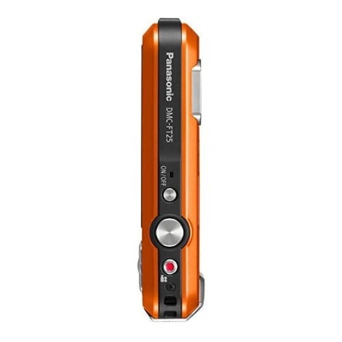 Panasonic LUMIX TS25 Waterproof Digital Camera, 16MP, 4x Optical Zoom (Orange) (Certified Refurbished)