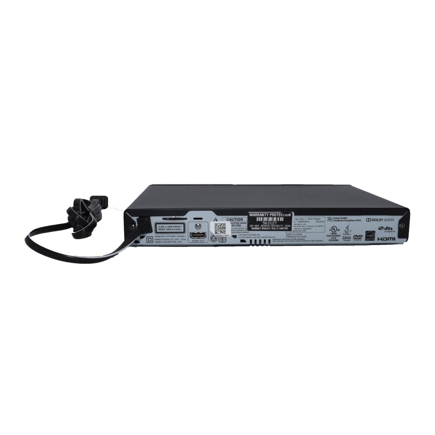 Mini Gadgets Bush Baby Fully Functional Blu-Ray Player with Wi-Fi 1080p Hidden Camera