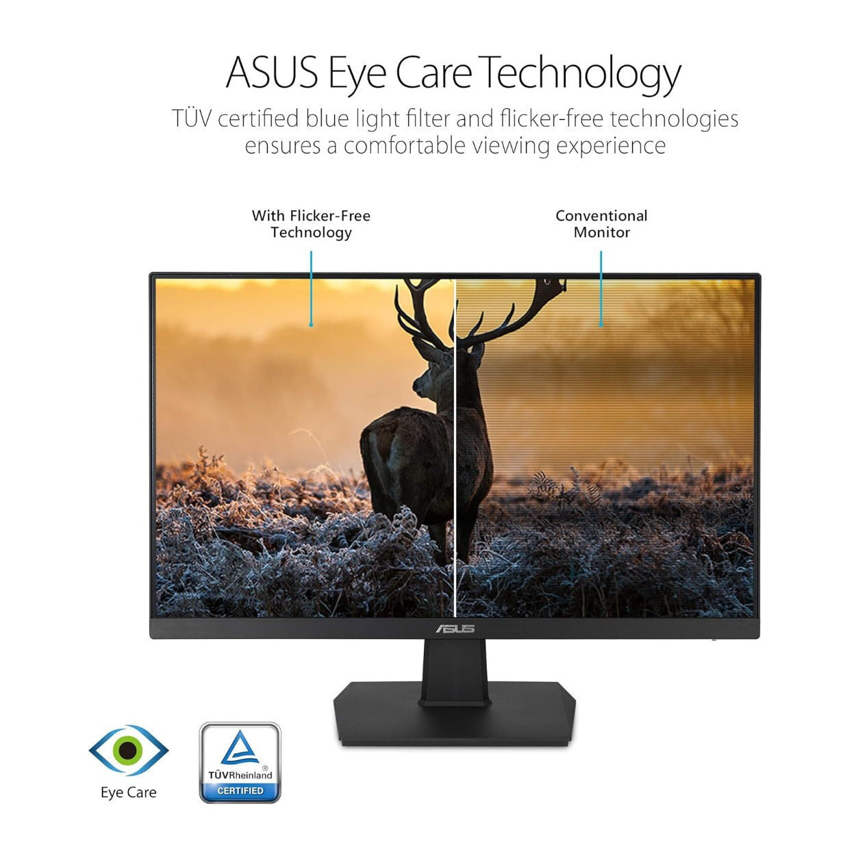 Asus VA27EHE 27-Inch 75 Hz Full HD IPS LED Eye Care Monitor (Black)