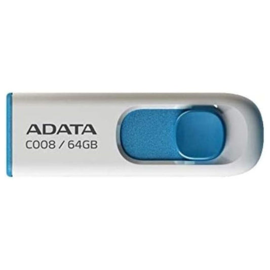 ADATA 64GB USB 2.0 Retractable Capless Flash Drive (Red)
