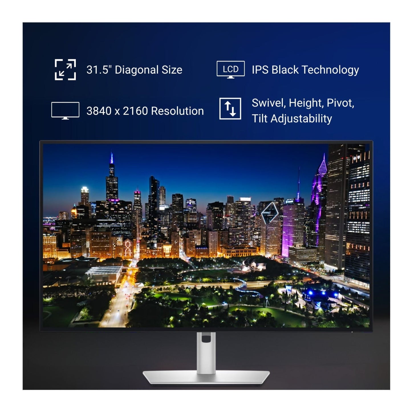 Dell UltraSharp 32-inch 4K monitor with IPS Black 120Hz, Thunderbolt 4 Bundle