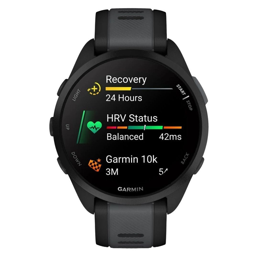 Garmin Forerunner 165 GPS Running Smartwatch (Black/Slate Gray) (Used)