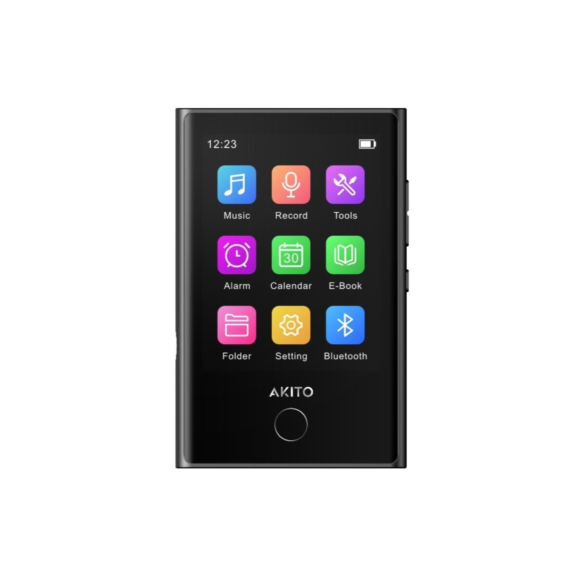Akito X-POD Smart Bluetooth MP3 Player with Wireless Earbuds and Charging Case