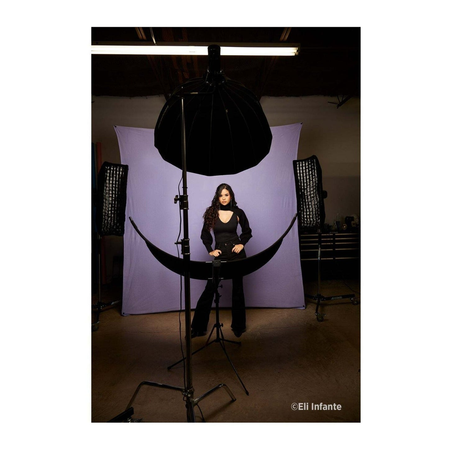 Westcott X-Drop Pro Wrinkle-Resistant Backdrop (Periwinkle Purple, 8 x 8 Feet)