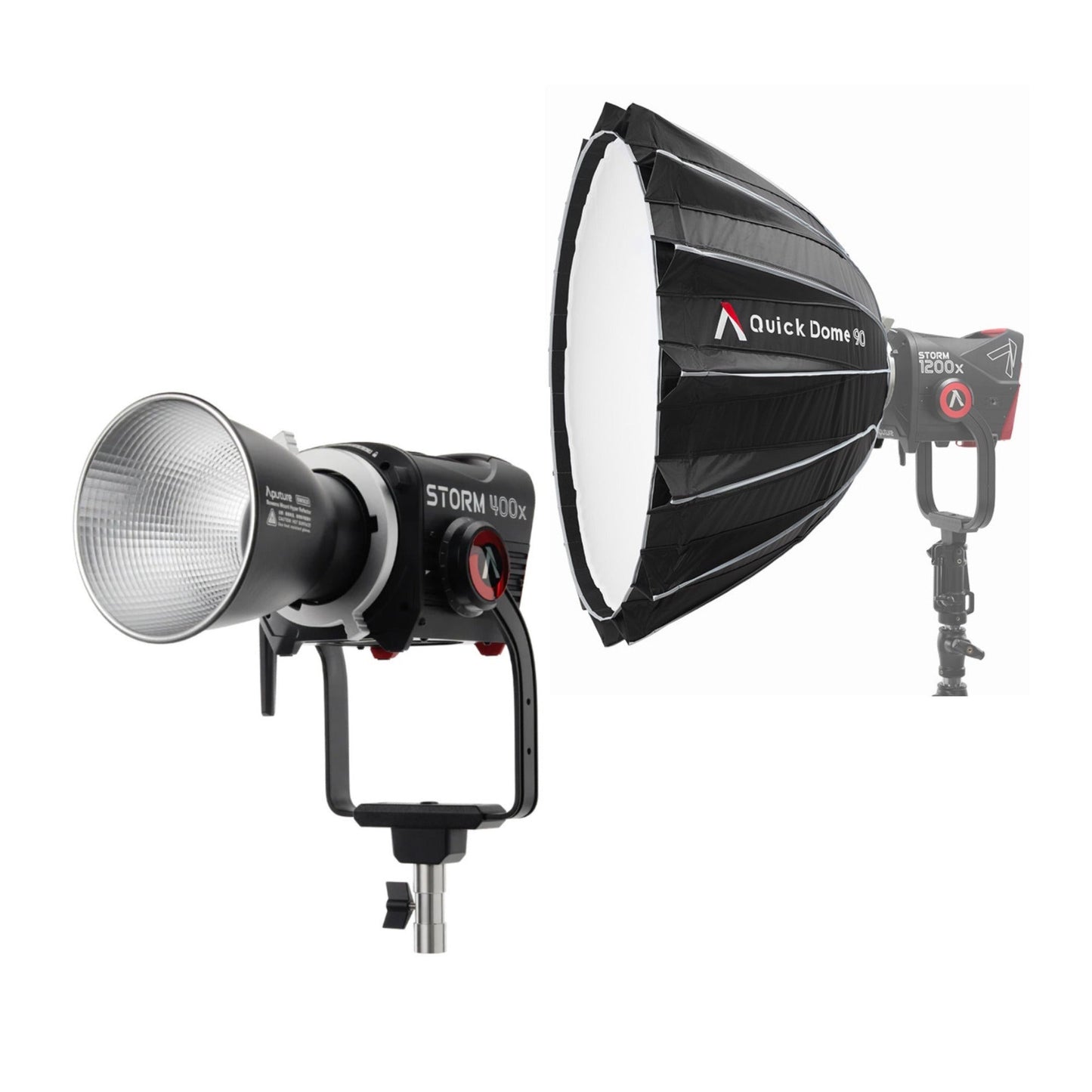 Aputure STORM 400x Tunable White LED Monolight (Gold Mount) with 35-Inch Softbox