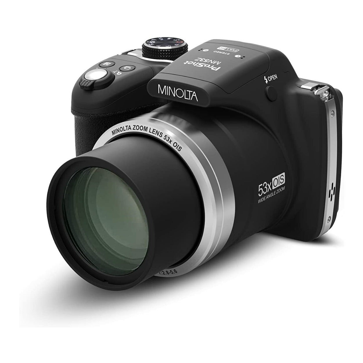Minolta MN53Z Pro Shot 16MP Full HD Digital Camera with 53x Optical Zoom (Black)