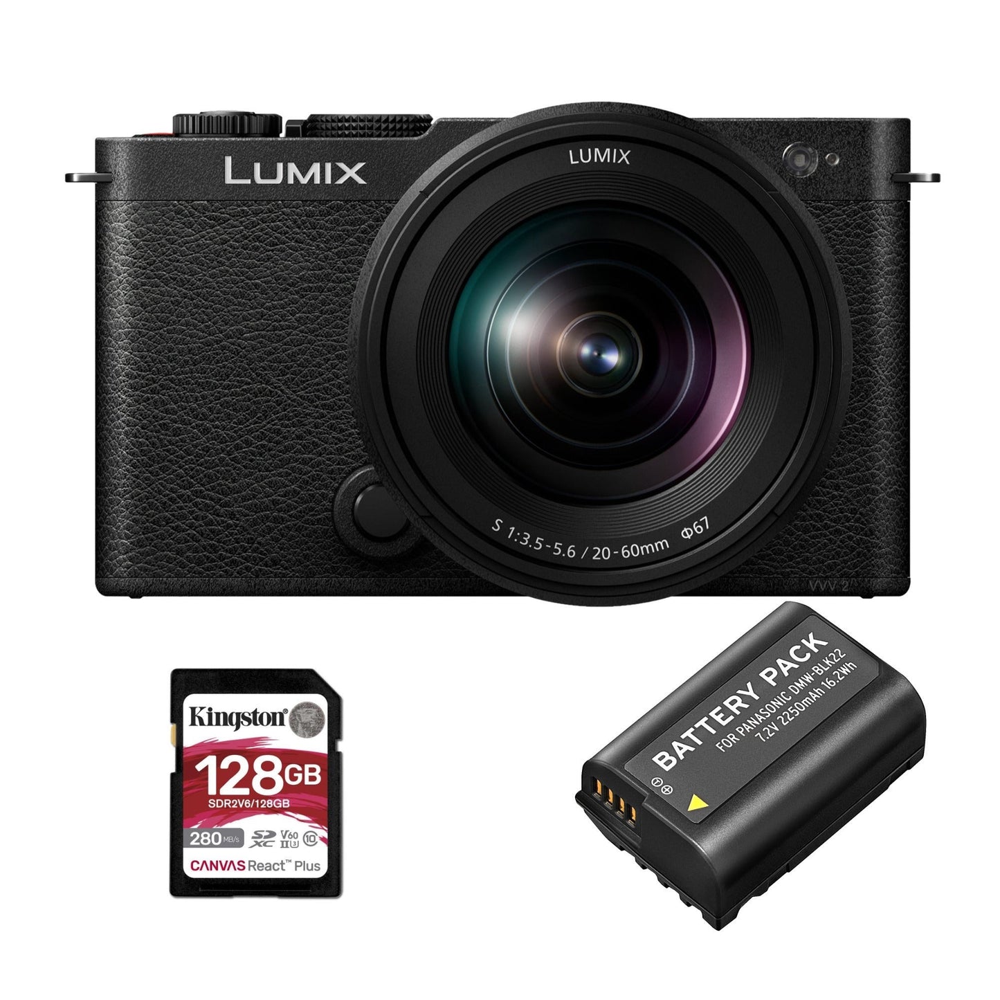 Panasonic Lumix S9 Full-Frame Mirrorless Camera with 20-60mm F3.5-5.6 Lens (Black) Bundle
