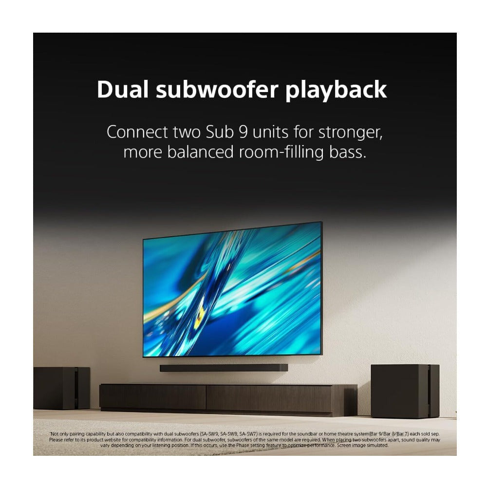 Sony BRAVIA Theater Sub 9 SA-SW9 Premium Wireless Subwoofer (Black)